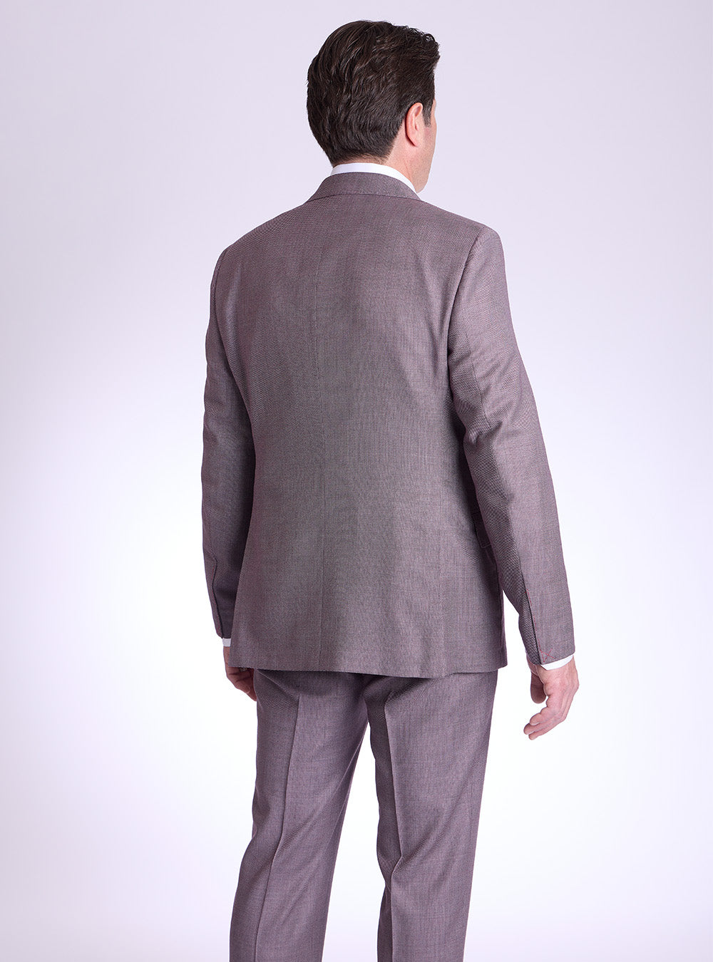 Samuelsohn Fuchsia Birds-Eye Suit
