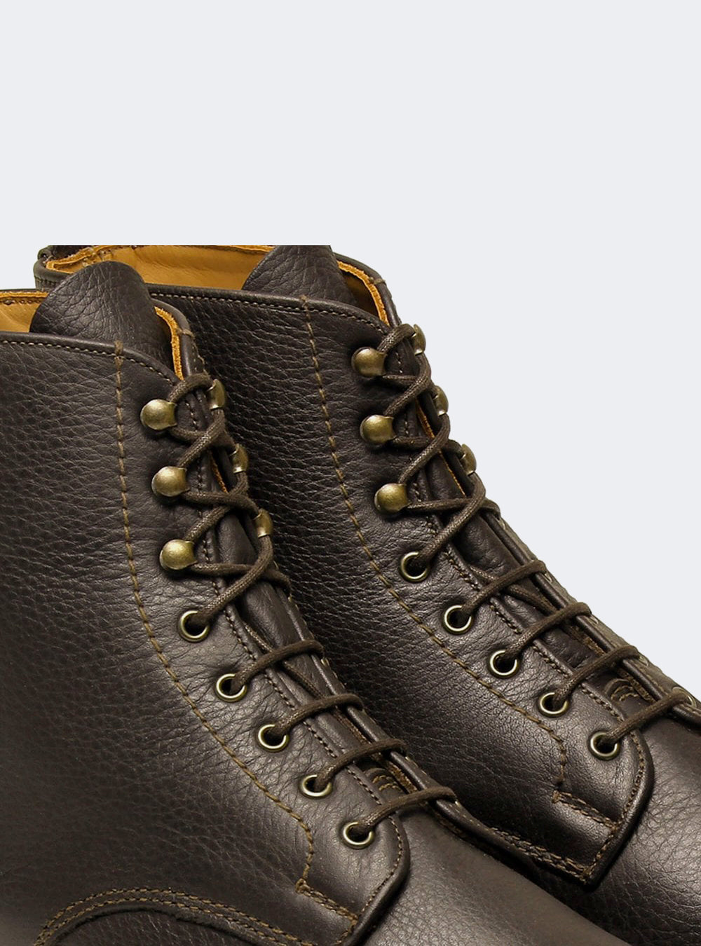 Sanders Florence Cap Derby Boot - Savage Brown Grain