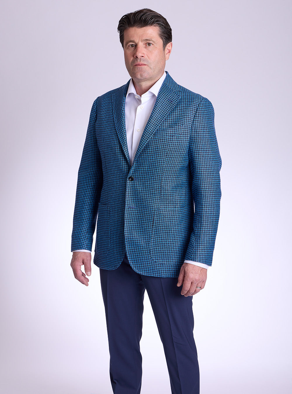 Sartori Blue Houndstooth Sport Jacket