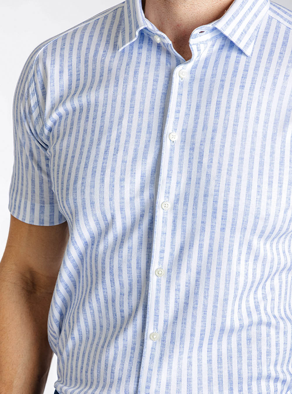 Desoto Short Sleeve Washed Blue Shirt