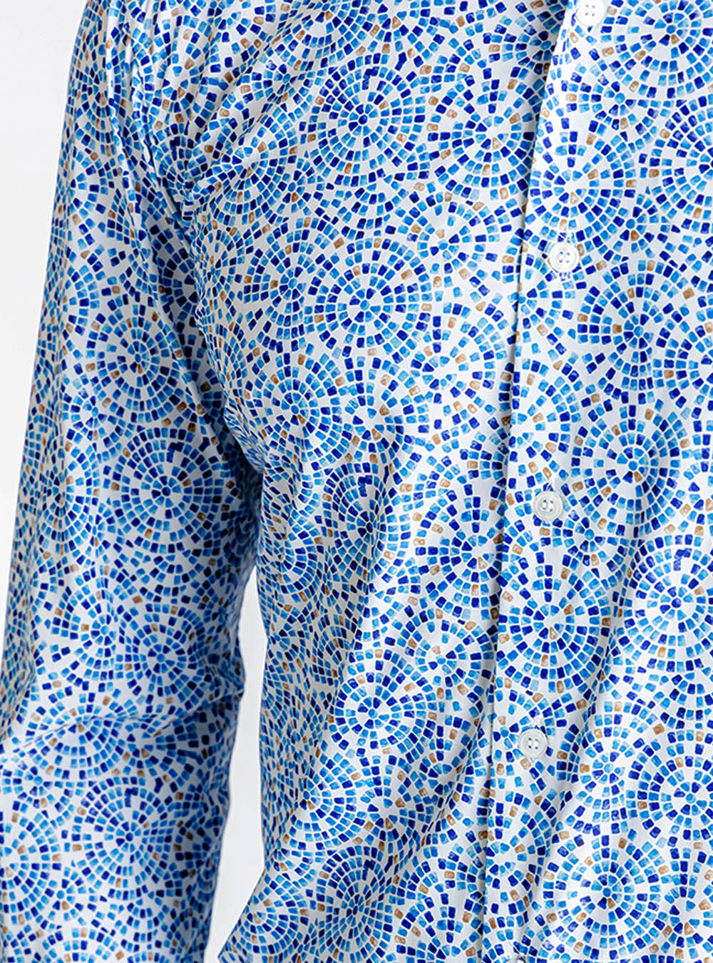 Orian Floral Blue Shirt