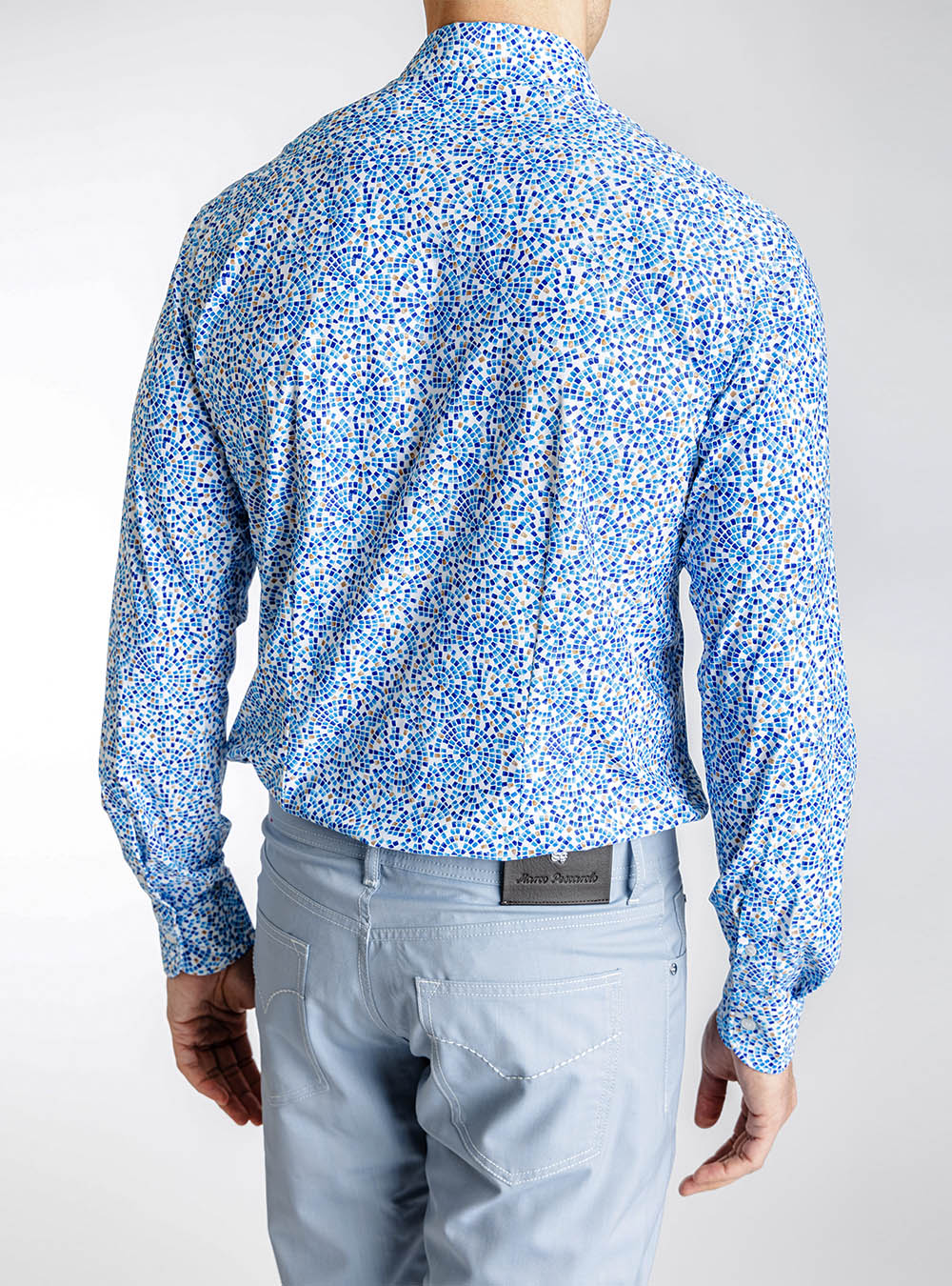 Orian Floral Blue Shirt
