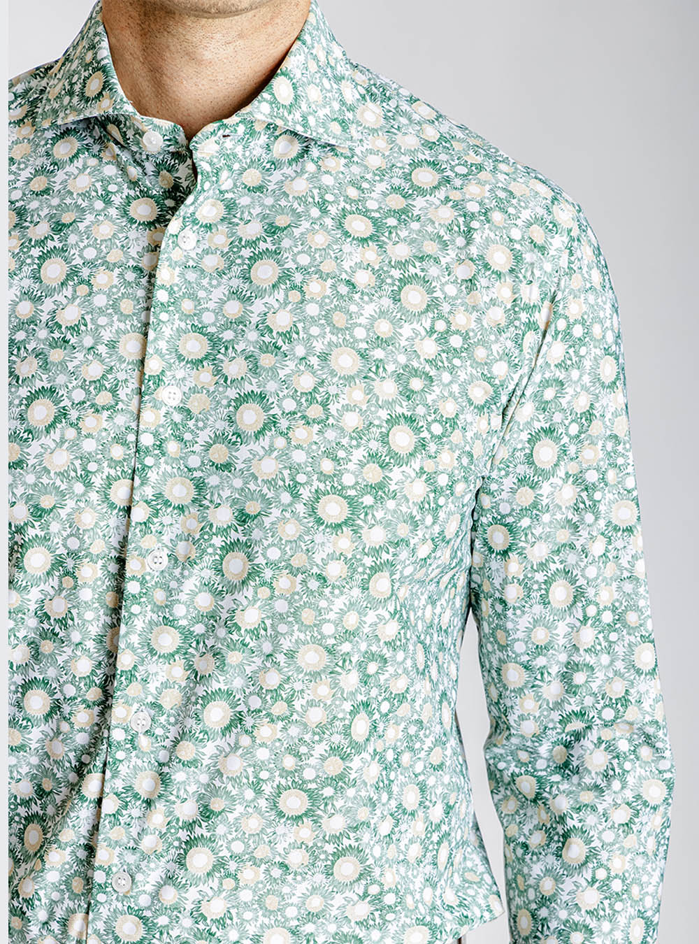 Orian Floral Green Shirt