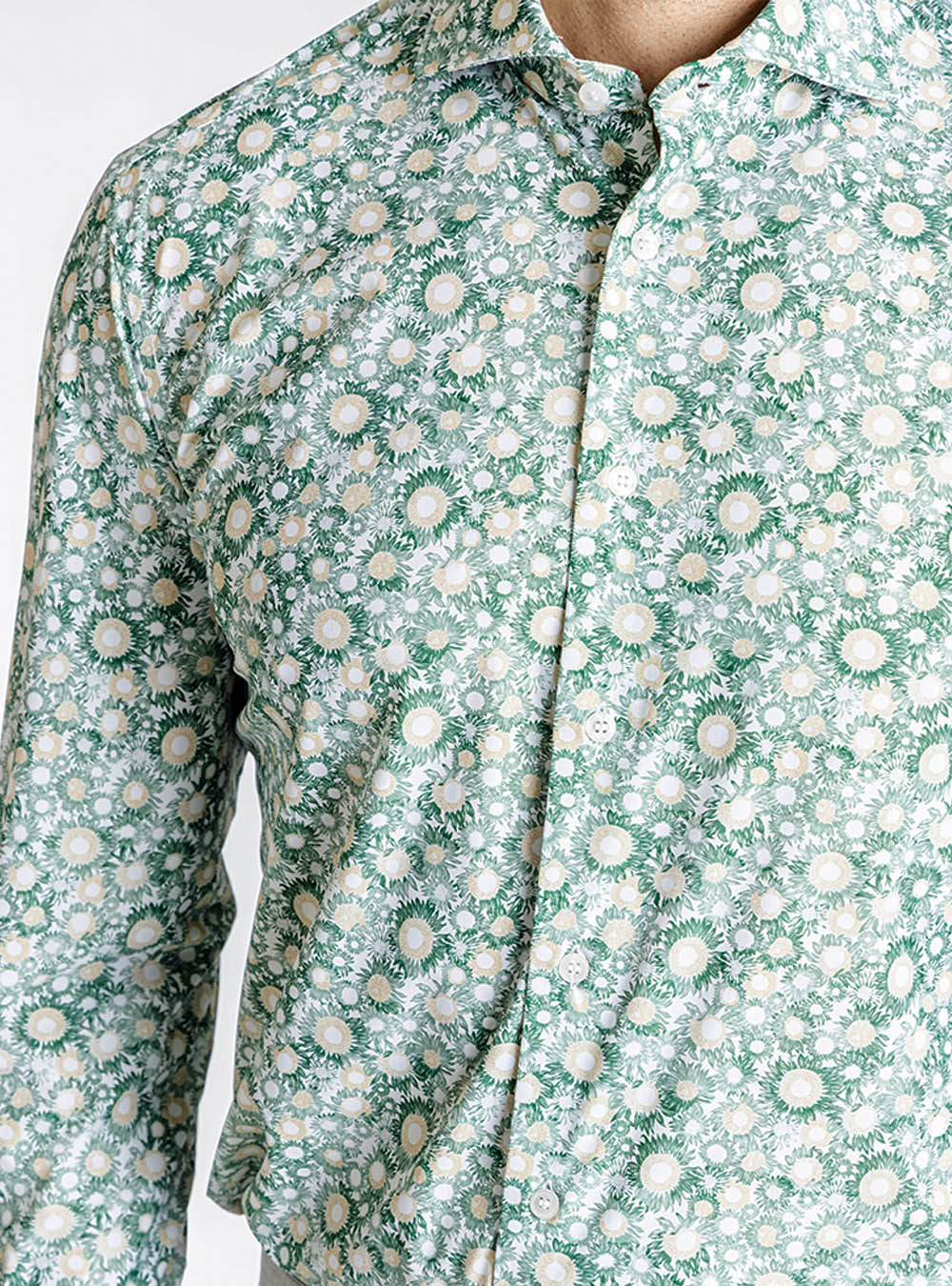 Orian Floral Green Shirt