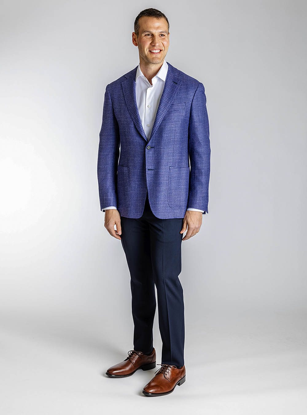 Canali Lavender and Blue Sport Jacket