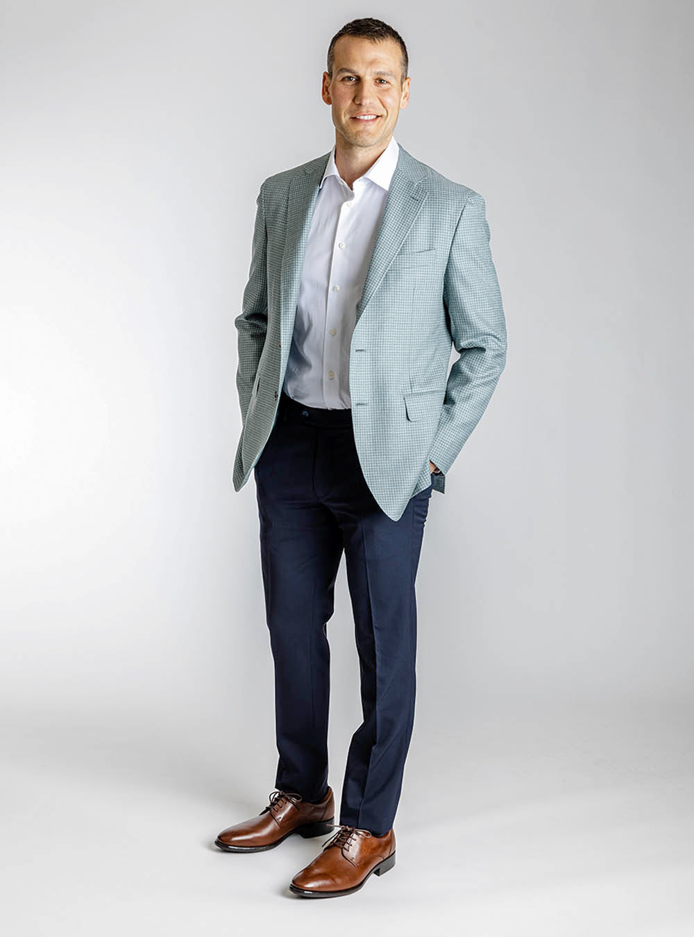 Canali Mint Green Sport Jacket