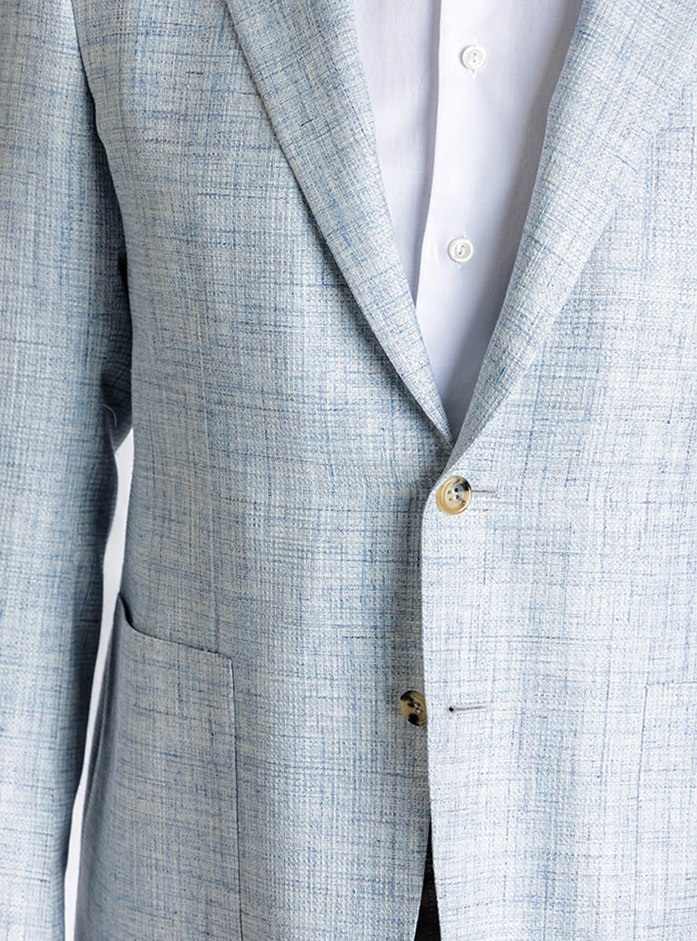 Canali Pale Blue and White Sport Jacket