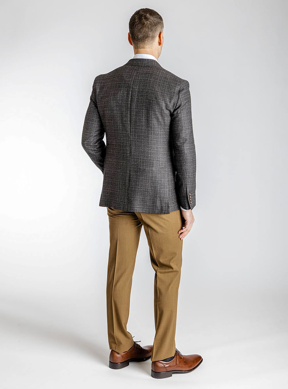 Coppley Deep Brown Textured Weave Sport Jacket