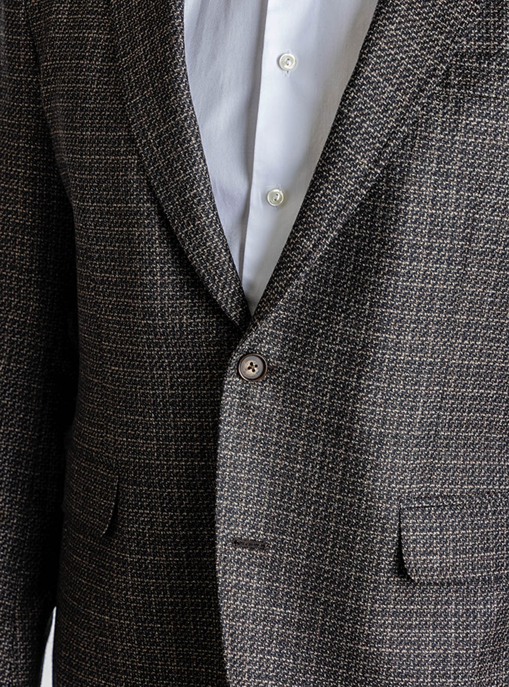 Coppley Deep Brown Textured Weave Sport Jacket