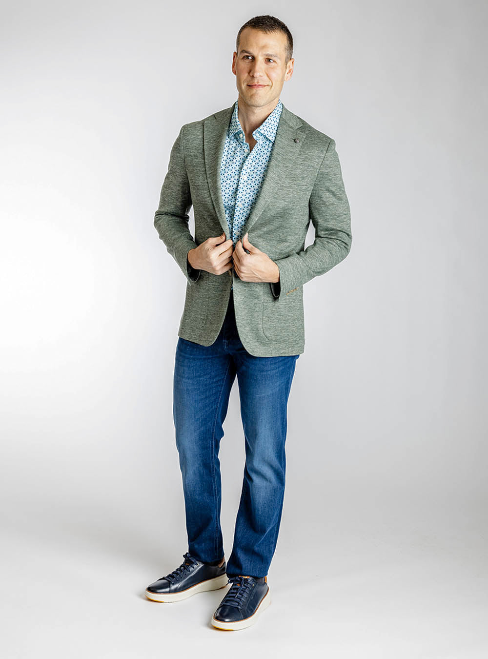 Jack Victor Grass Green Stretch Sport Jacket