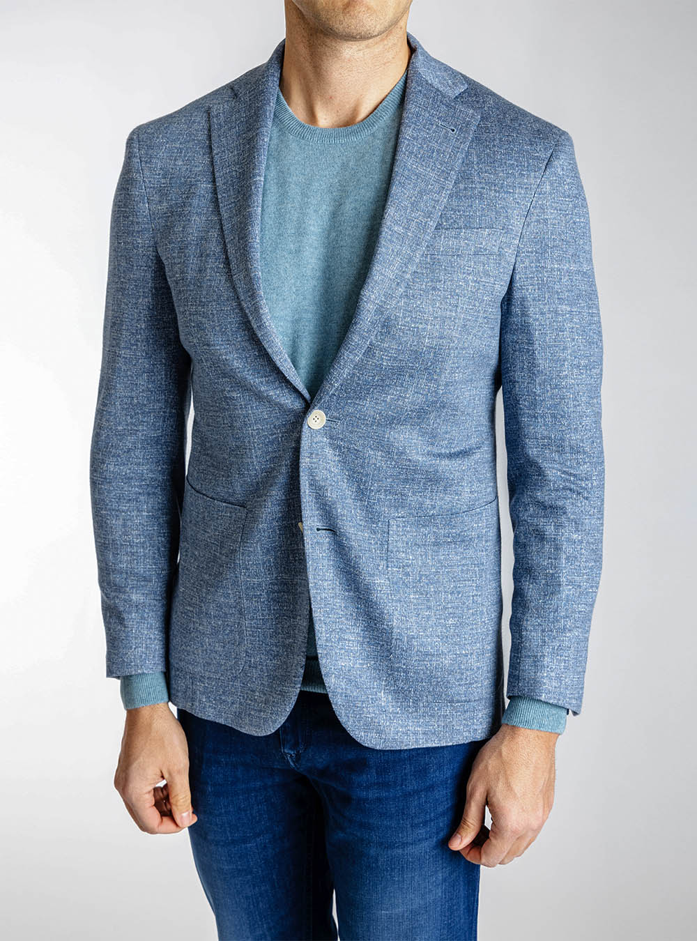 Jack Victor Blue Melange Sport Jacket