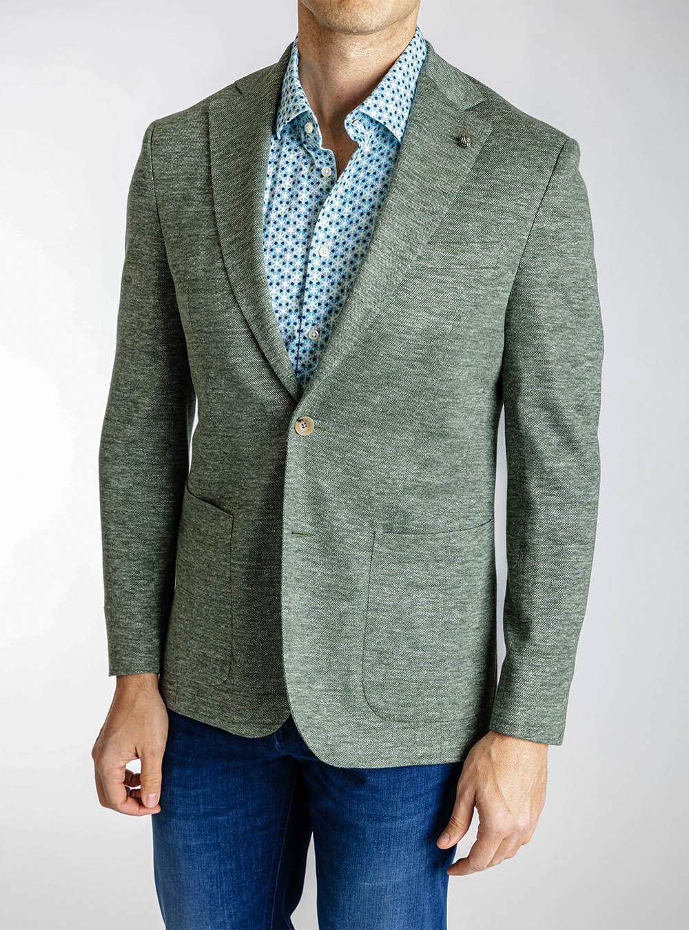 Jack Victor Grass Green Stretch Sport Jacket