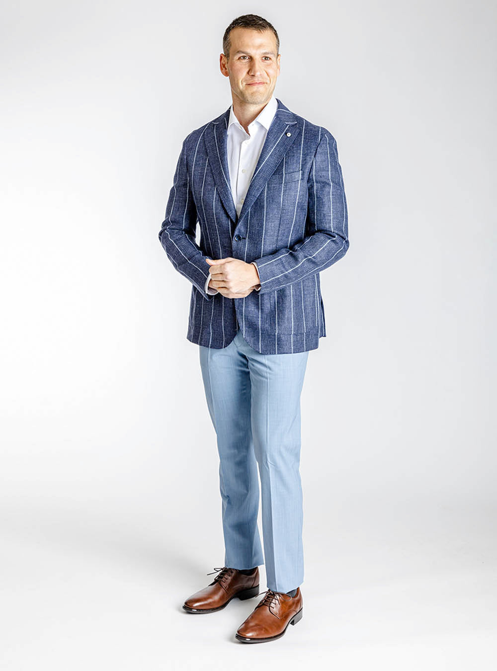 L.B.M. 1911 Blue Stripe Sport Jacket