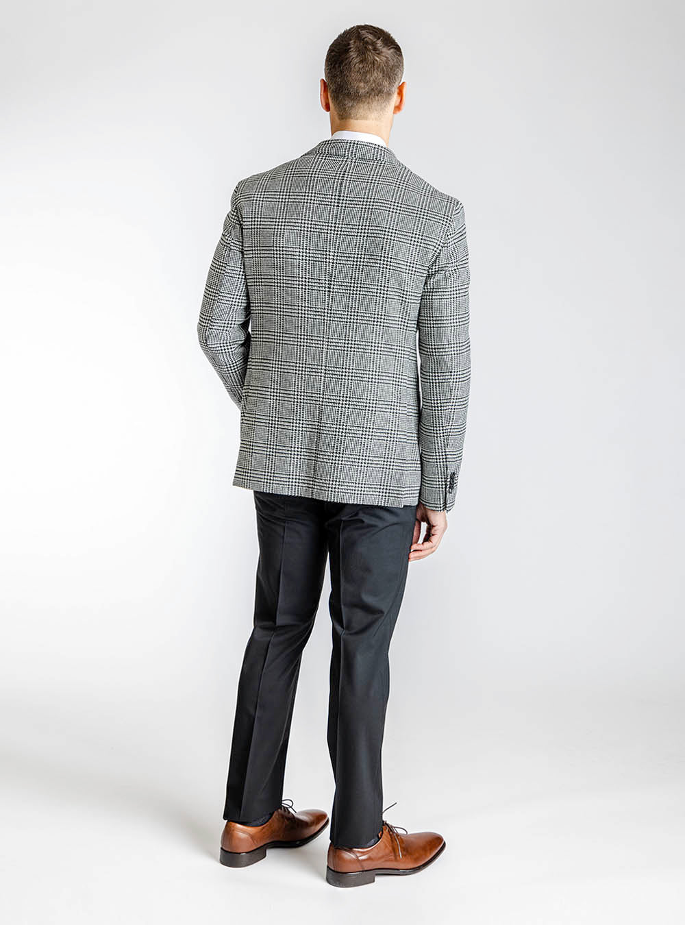 L.B.M. 1911 Black & White Houndstooth Sport Jacket