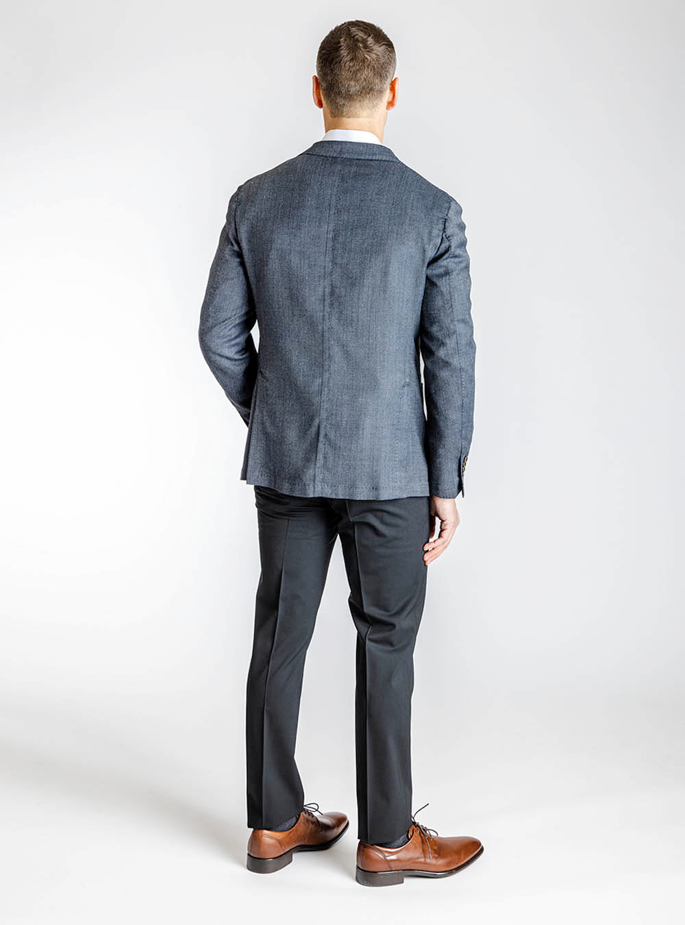 L.B.M 1911 Blue Herringbone Sport Jacket