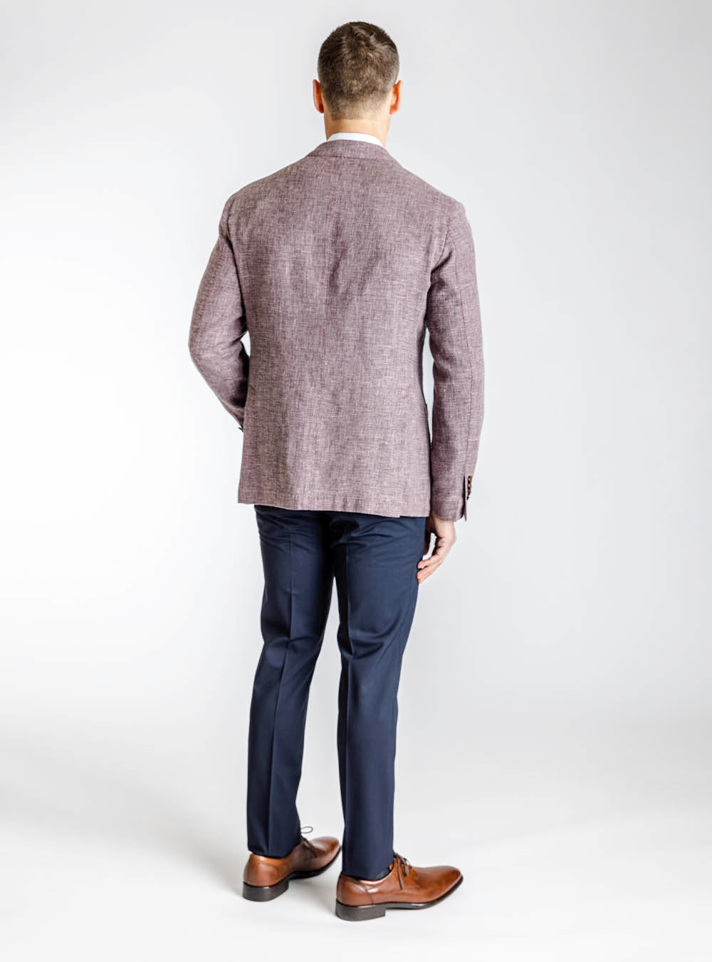 L.B.M. 1911 Cranberry Textured Sport Jacket