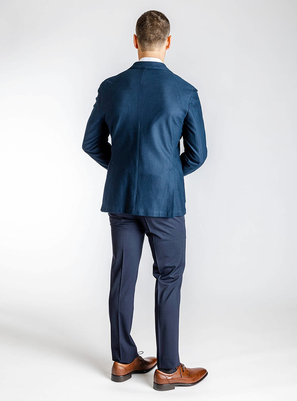 L.B.M. 1911 Navy Textured Sport Jacket