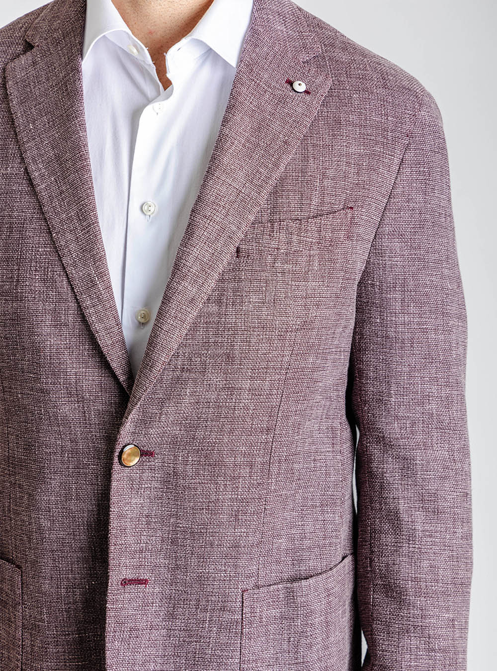 L.B.M. 1911 Cranberry Textured Sport Jacket