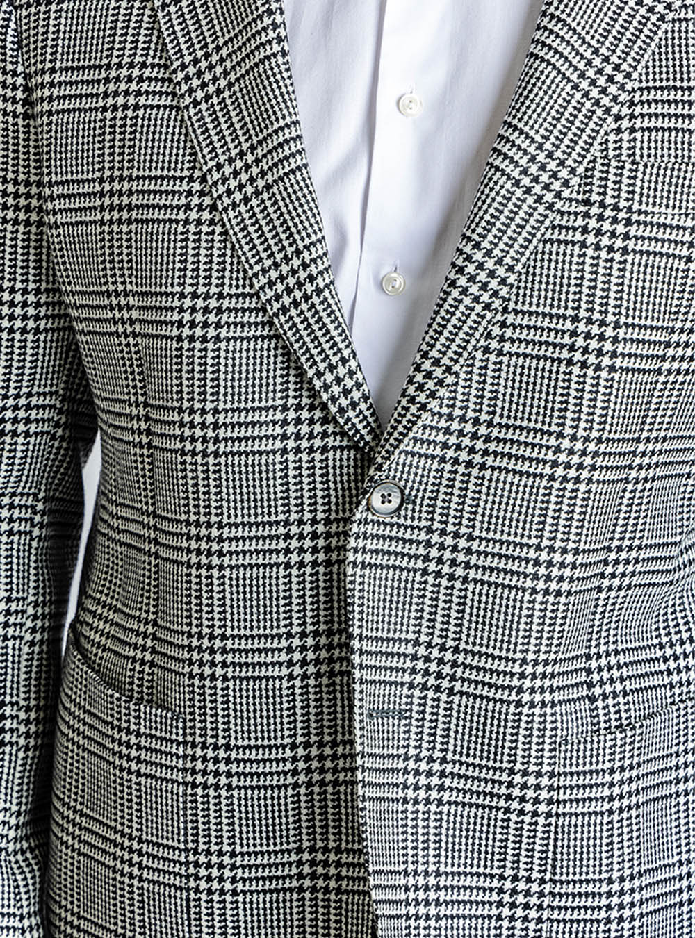 L.B.M. 1911 Black & White Houndstooth Sport Jacket