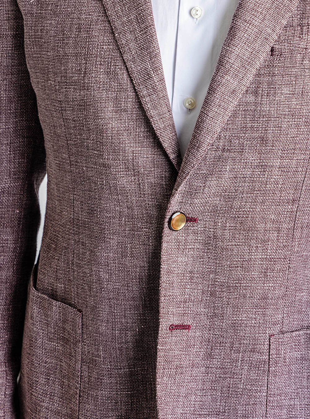 L.B.M. 1911 Cranberry Textured Sport Jacket