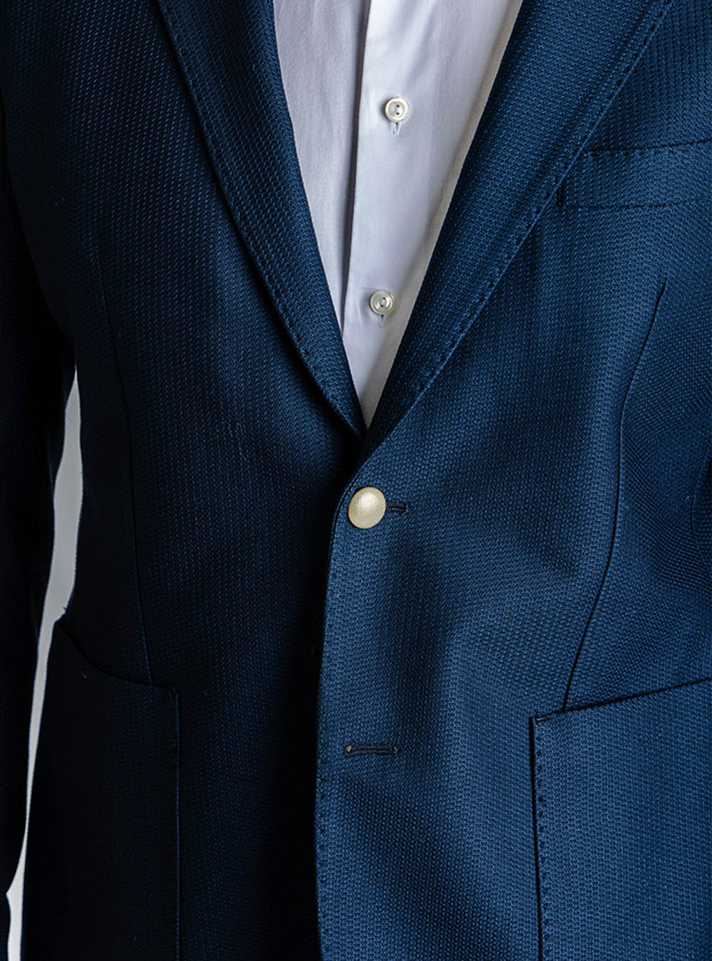 L.B.M. 1911 Navy Textured Sport Jacket