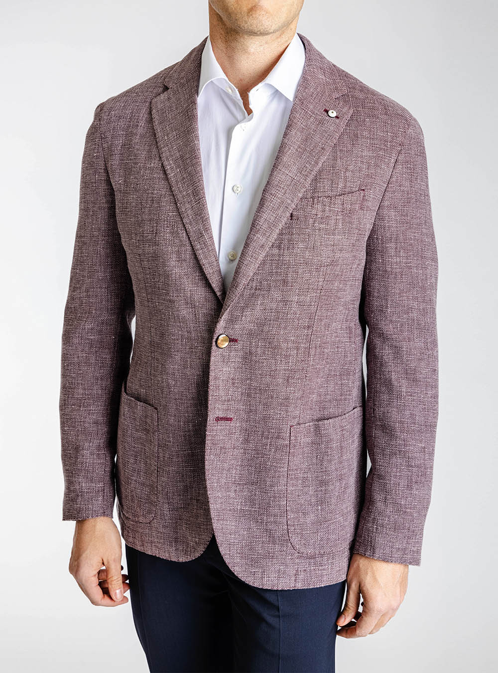 L.B.M. 1911 Cranberry Textured Sport Jacket