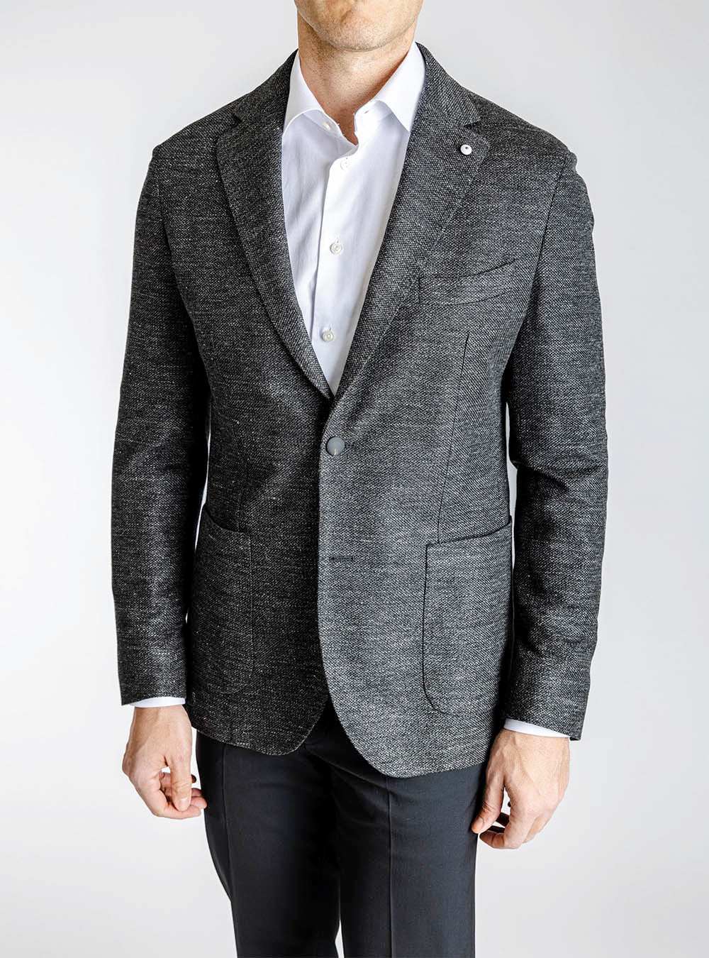 L.B.M 1911 Black and Grey Fleck Sport Jacket
