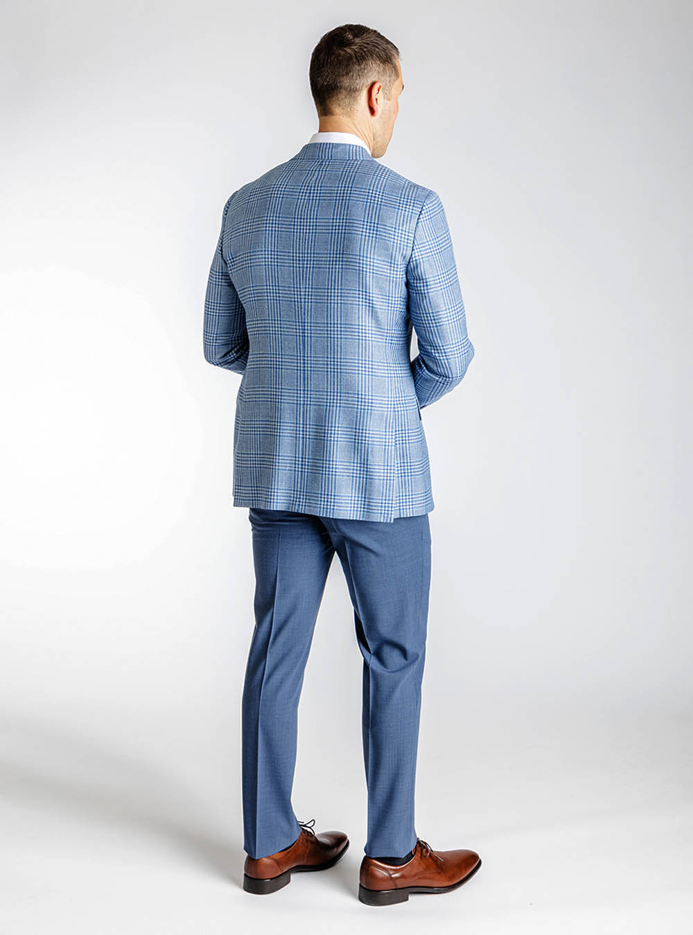Samuelsohn Light Blue Check Jacket