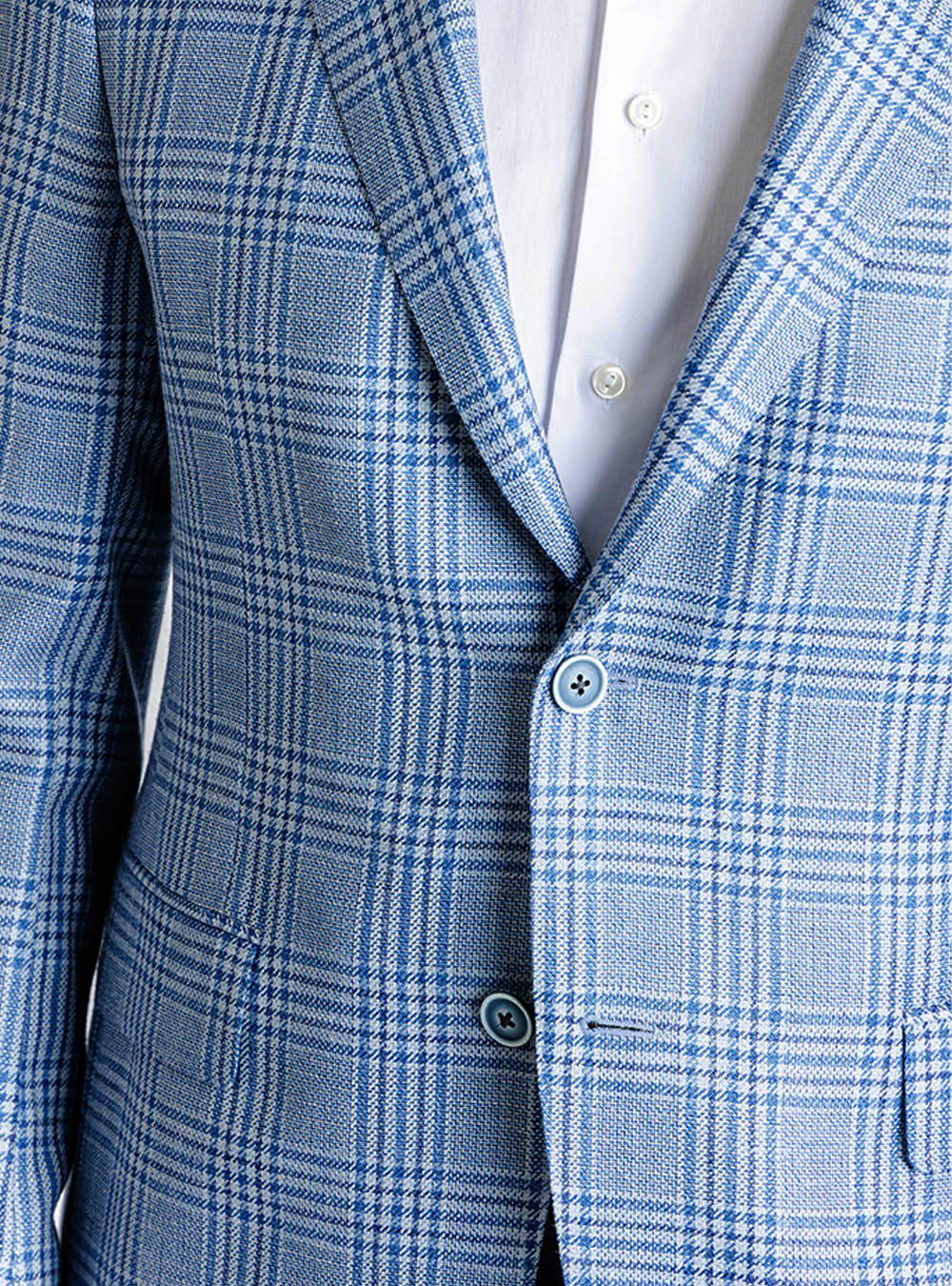 Samuelsohn Light Blue Check Jacket