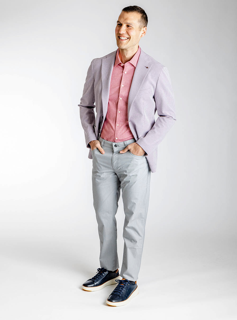 Tagliatore Mauve Stipe Sport Jacket