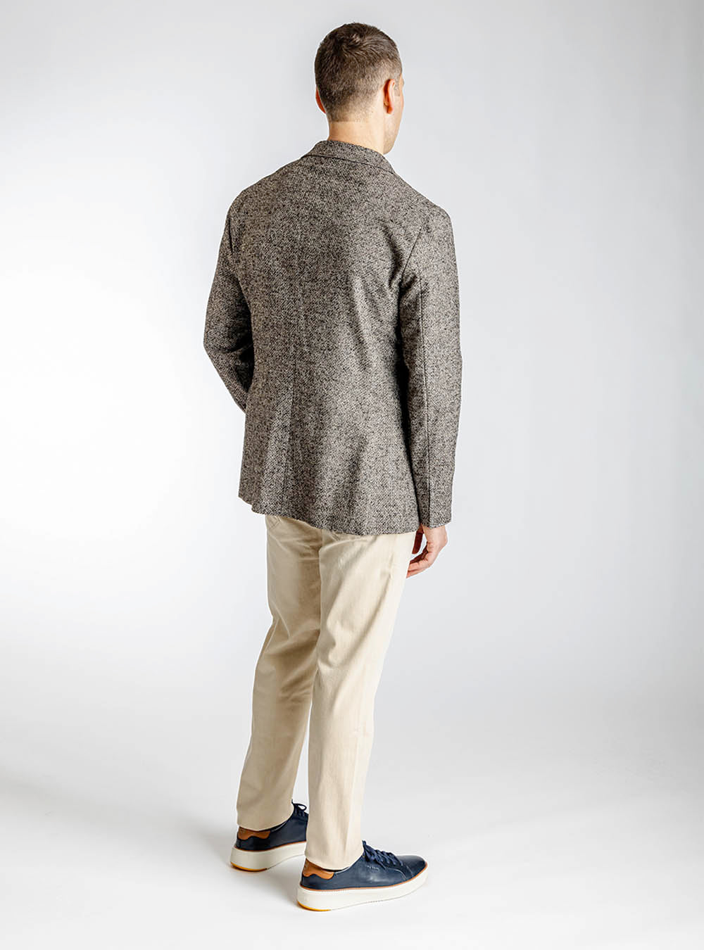 Tagliatore Grey, Tan & Brown Overcheck Sport Jacket