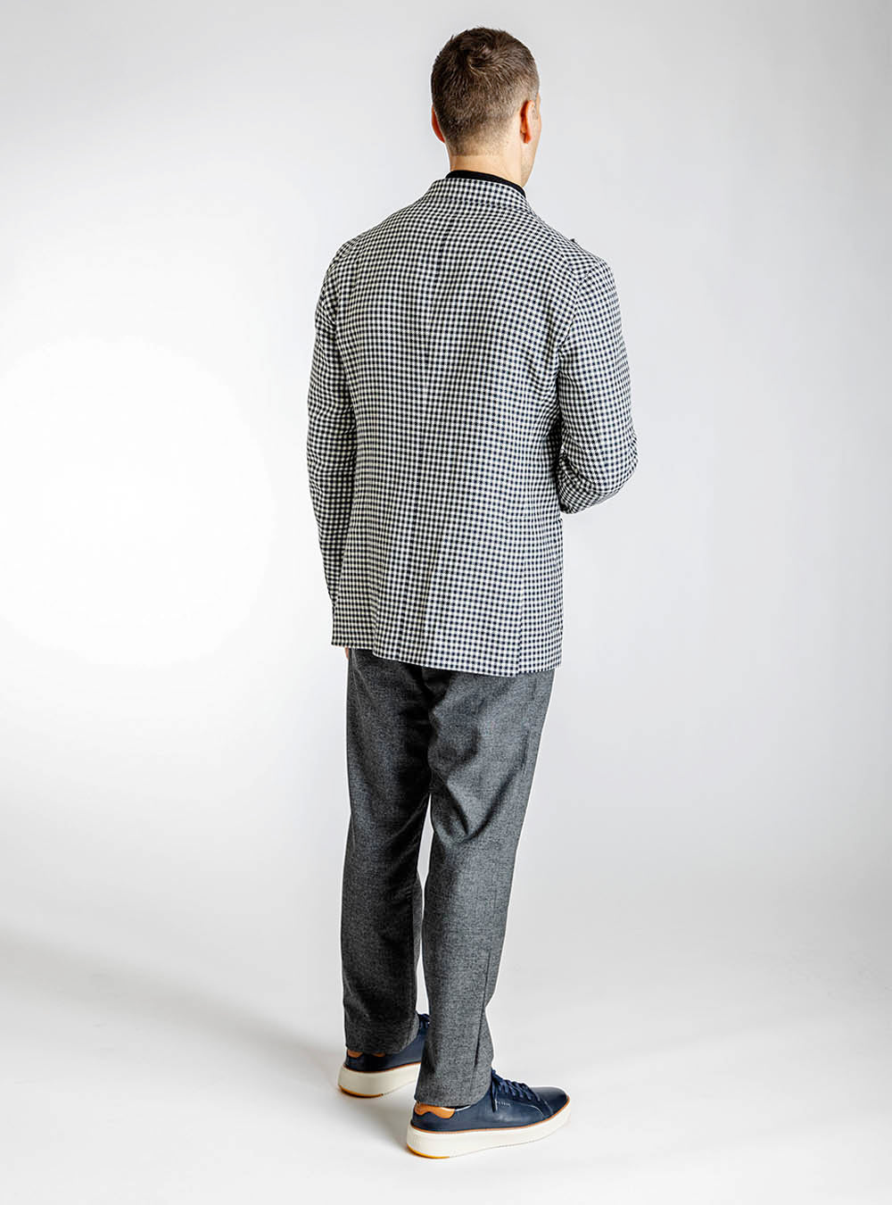 Tagliatore Blue & White Mini Check Sport Jacket