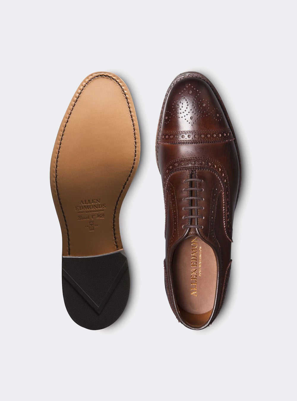Allen Edmonds Strand Cap-Toe Oxford Dress Shoe - Mahogany