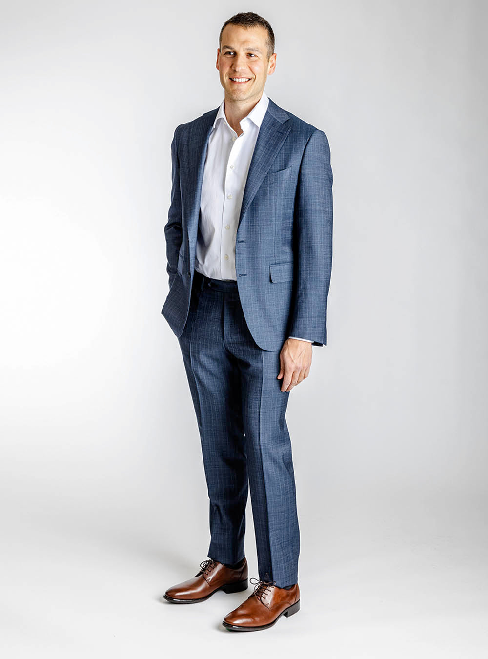 Canali Jewel Tone Blue Suit