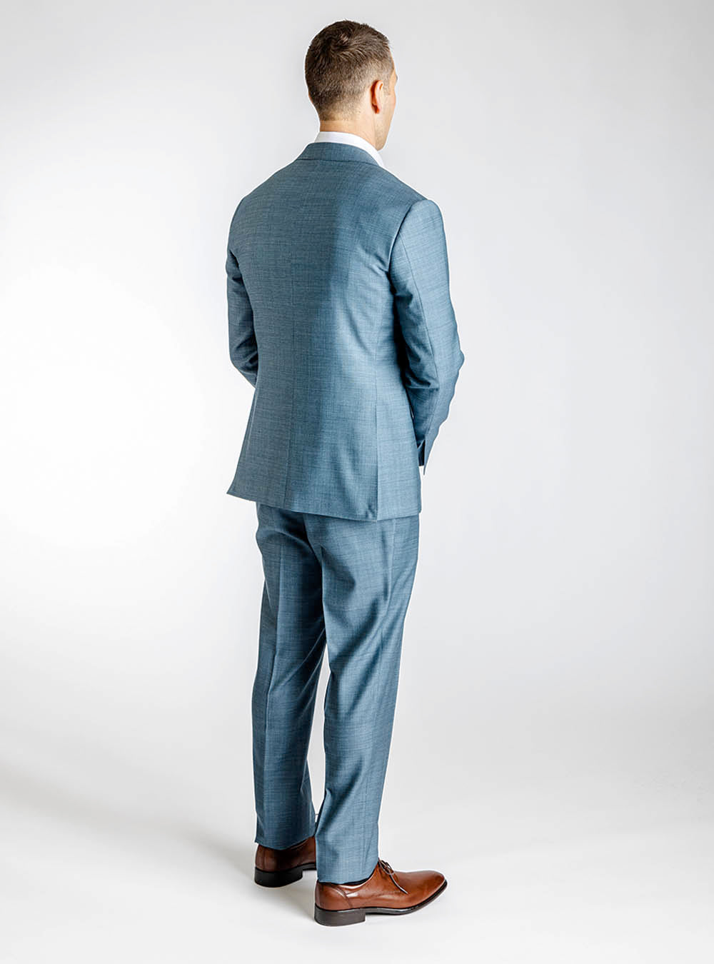 Canali Venezia Teal Wool Suit