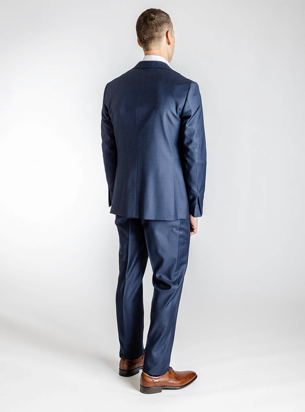 Canali Deep Navy Mini Houndstooth Suit