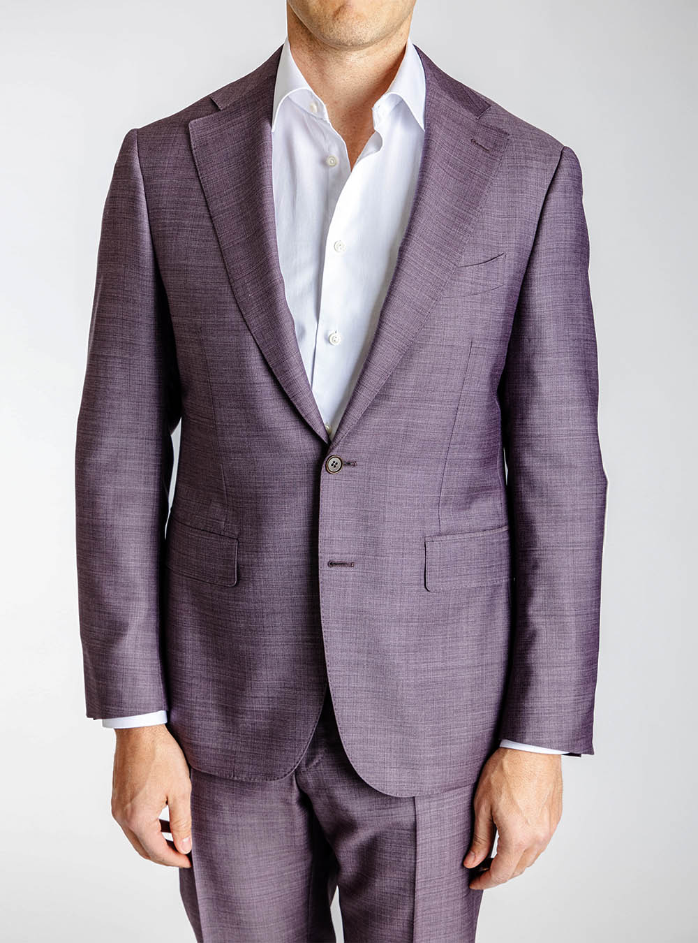 Canali Plum Twill Suit