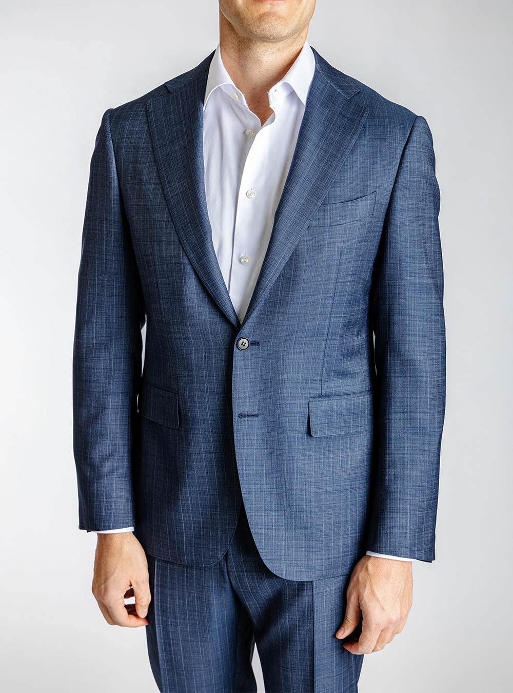 Canali Jewel Tone Blue Suit