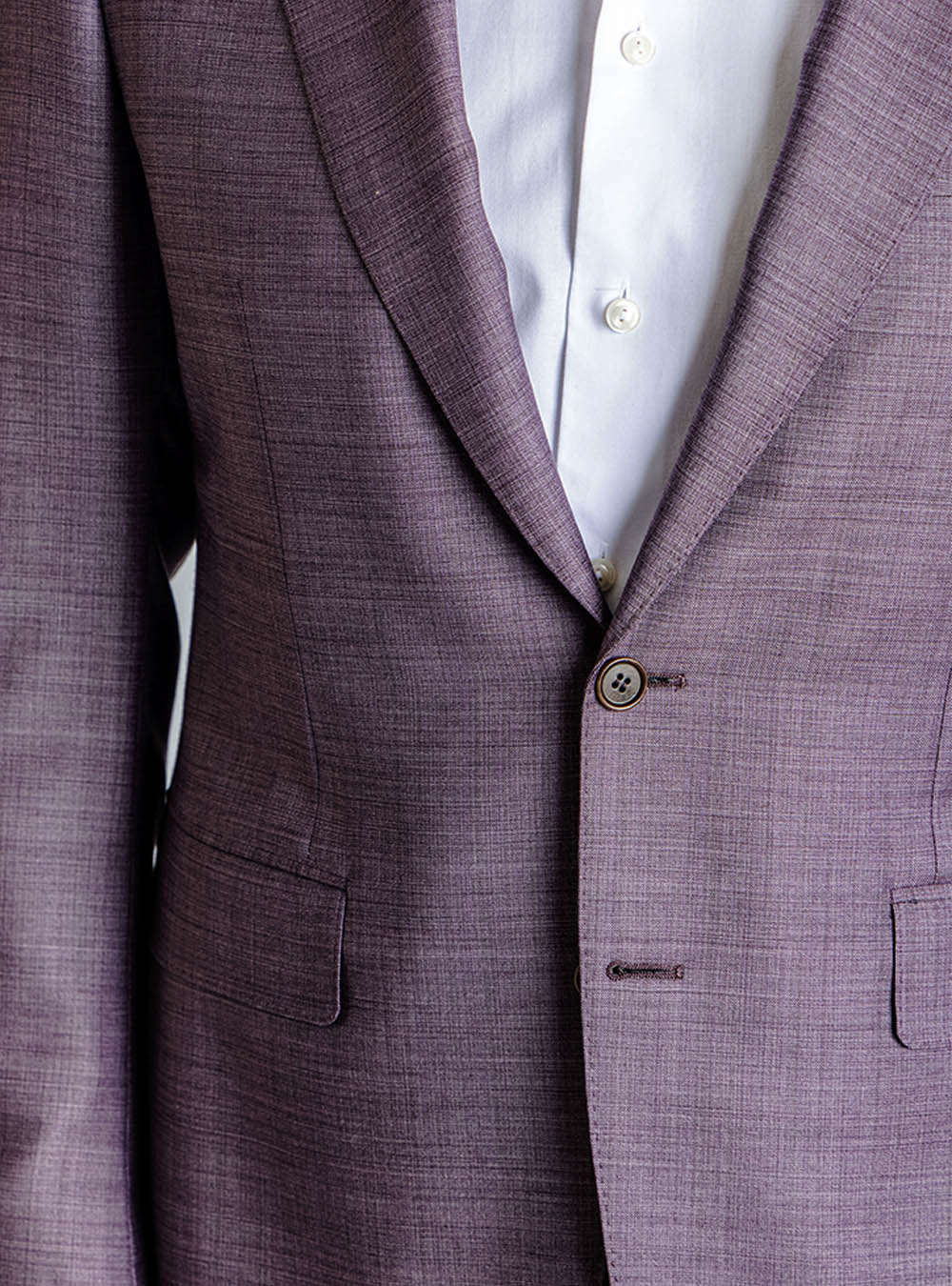 Canali Plum Twill Suit