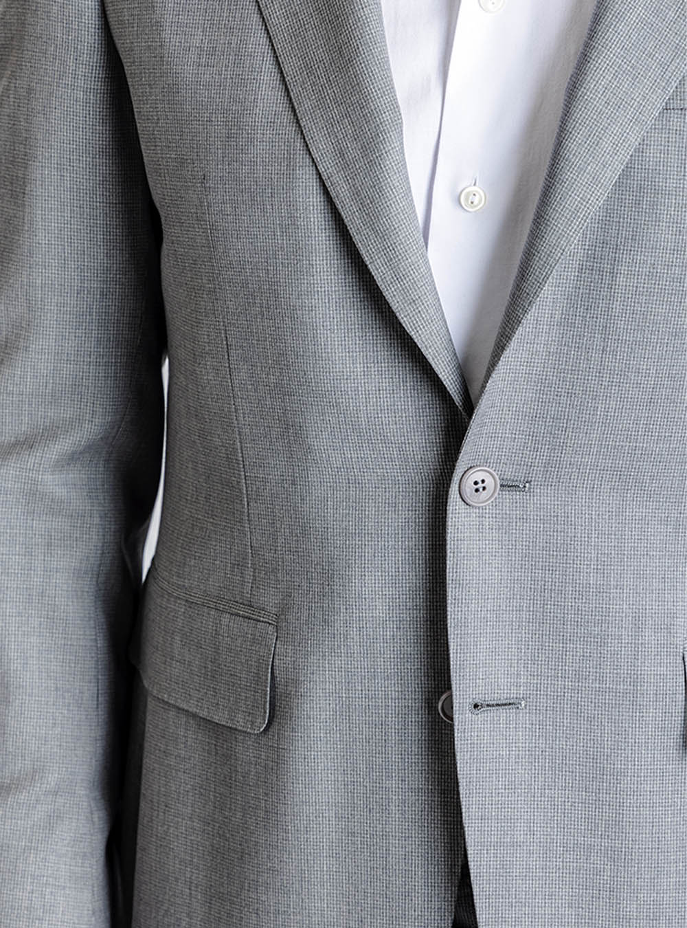 Canali Two-Tone Grey Suit with Mini Box Check