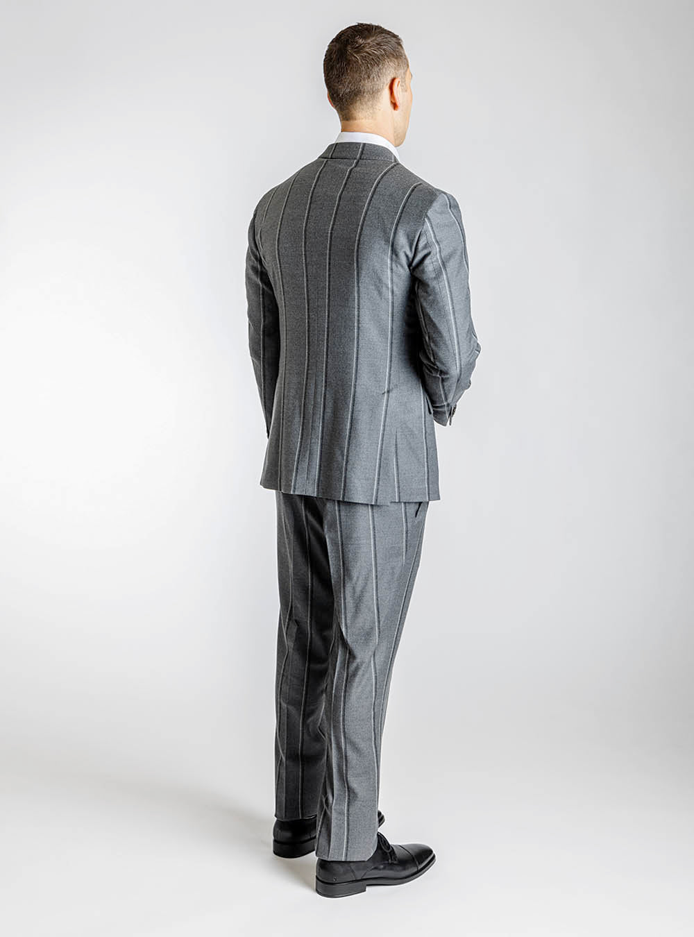 Gabriele Pasini Grey on Grey Chalkstripe Suit