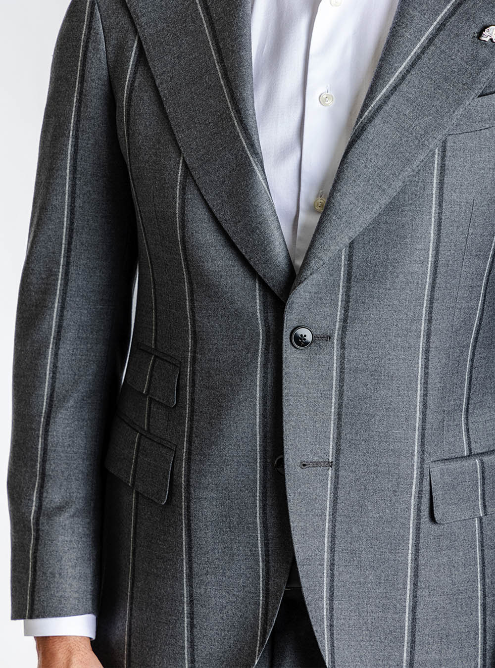 Gabriele Pasini Grey on Grey Chalkstripe Suit