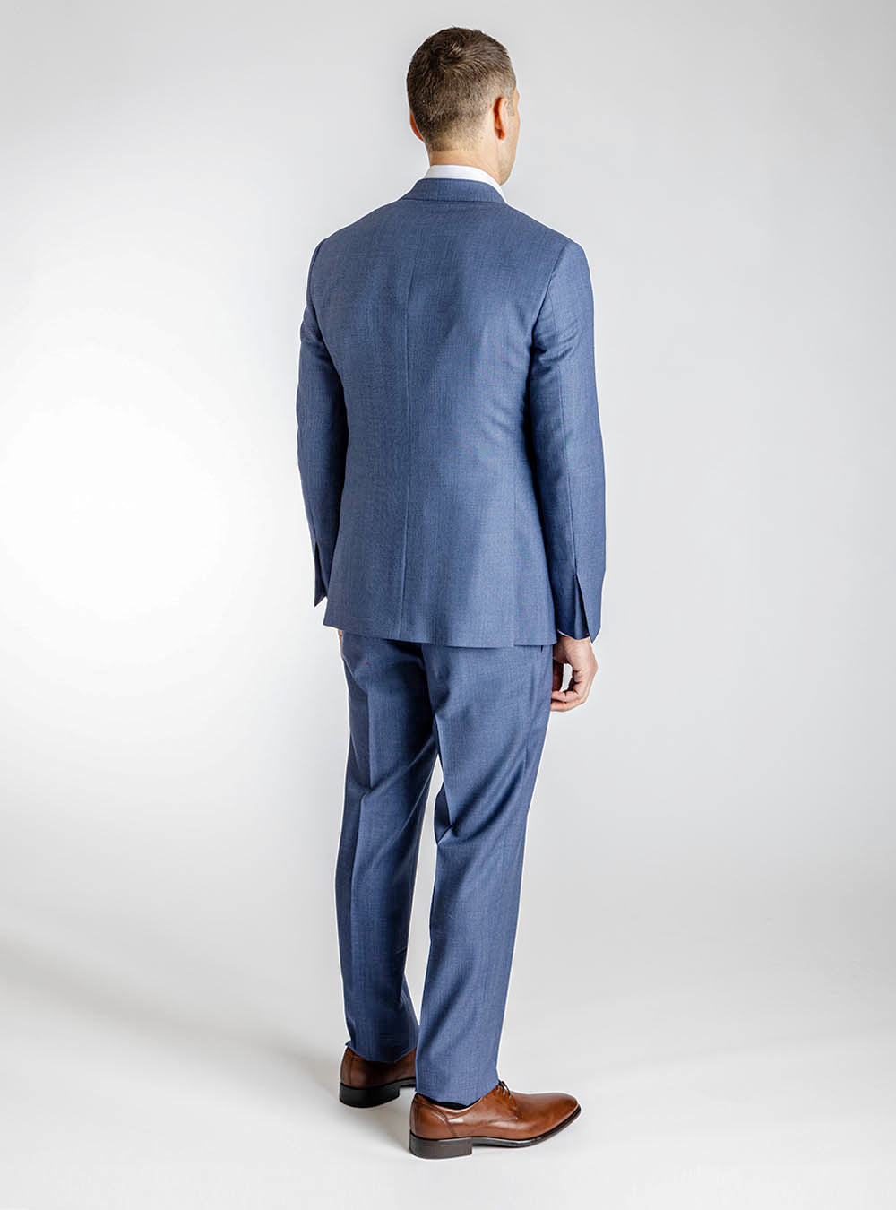 Samuelsohn Blue Birdseye Suit