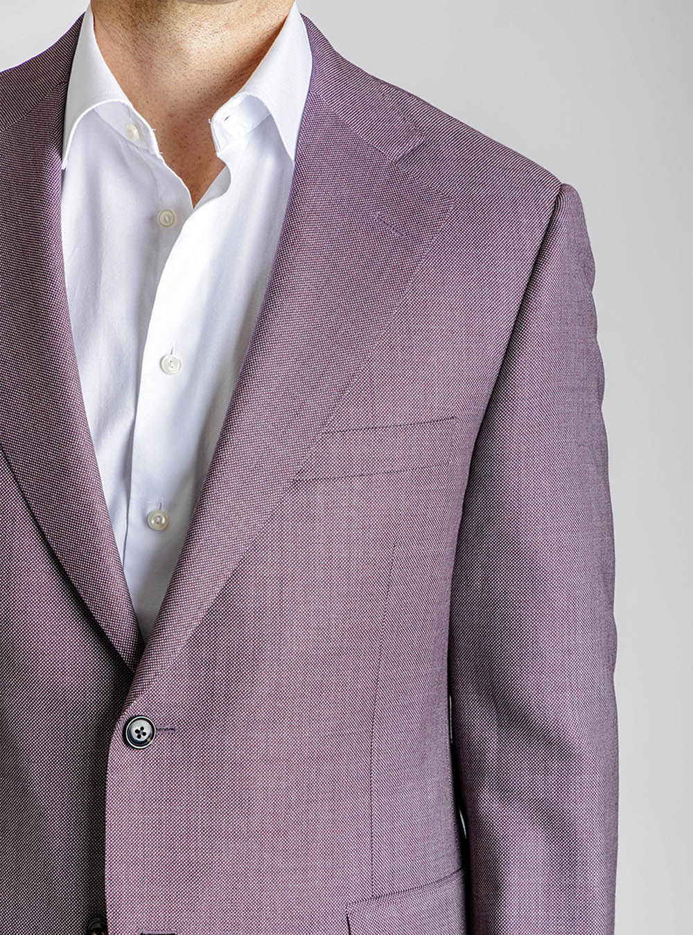 Samuelsohn Fuschia Birdseye Suit
