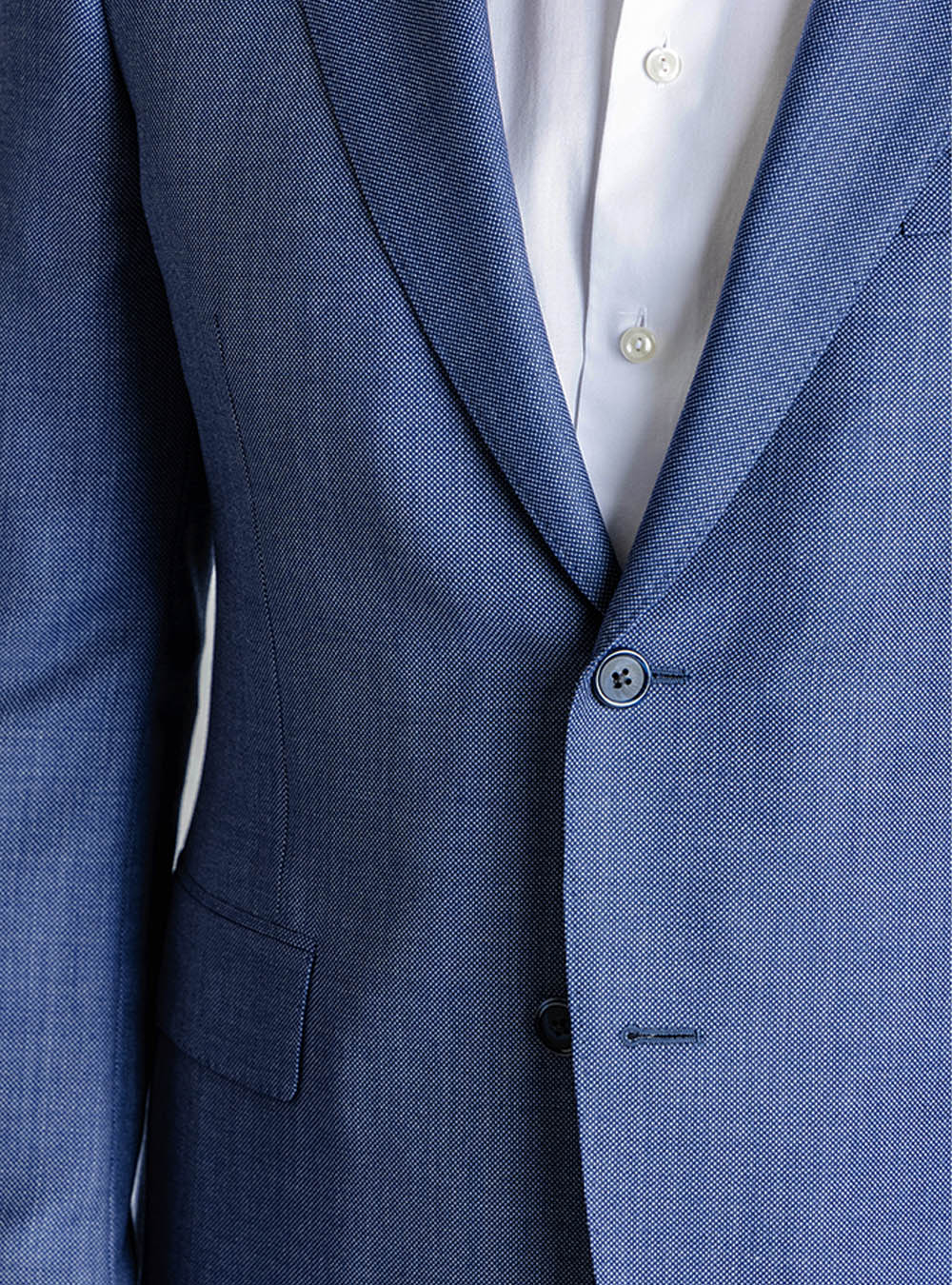 Samuelsohn Blue Birdseye Suit
