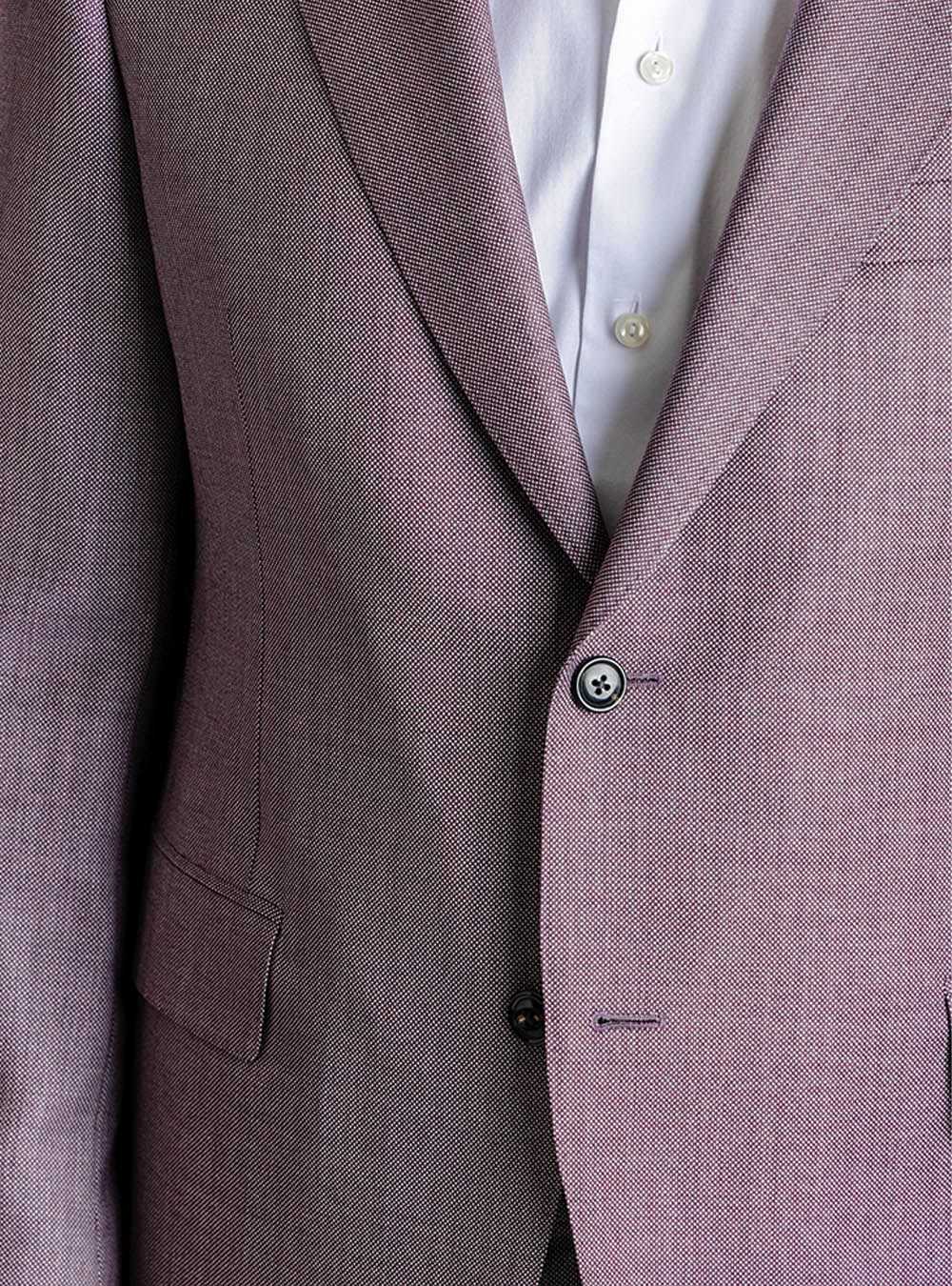 Samuelsohn Fuschia Birdseye Suit