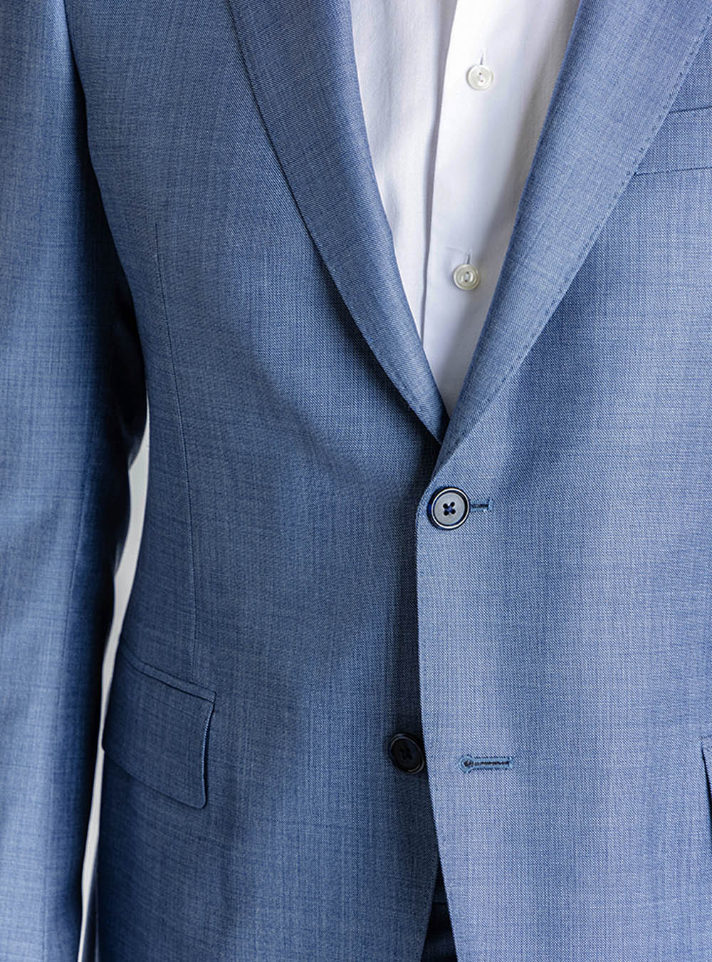 Samuelsohn Solid Sky Blue Suit