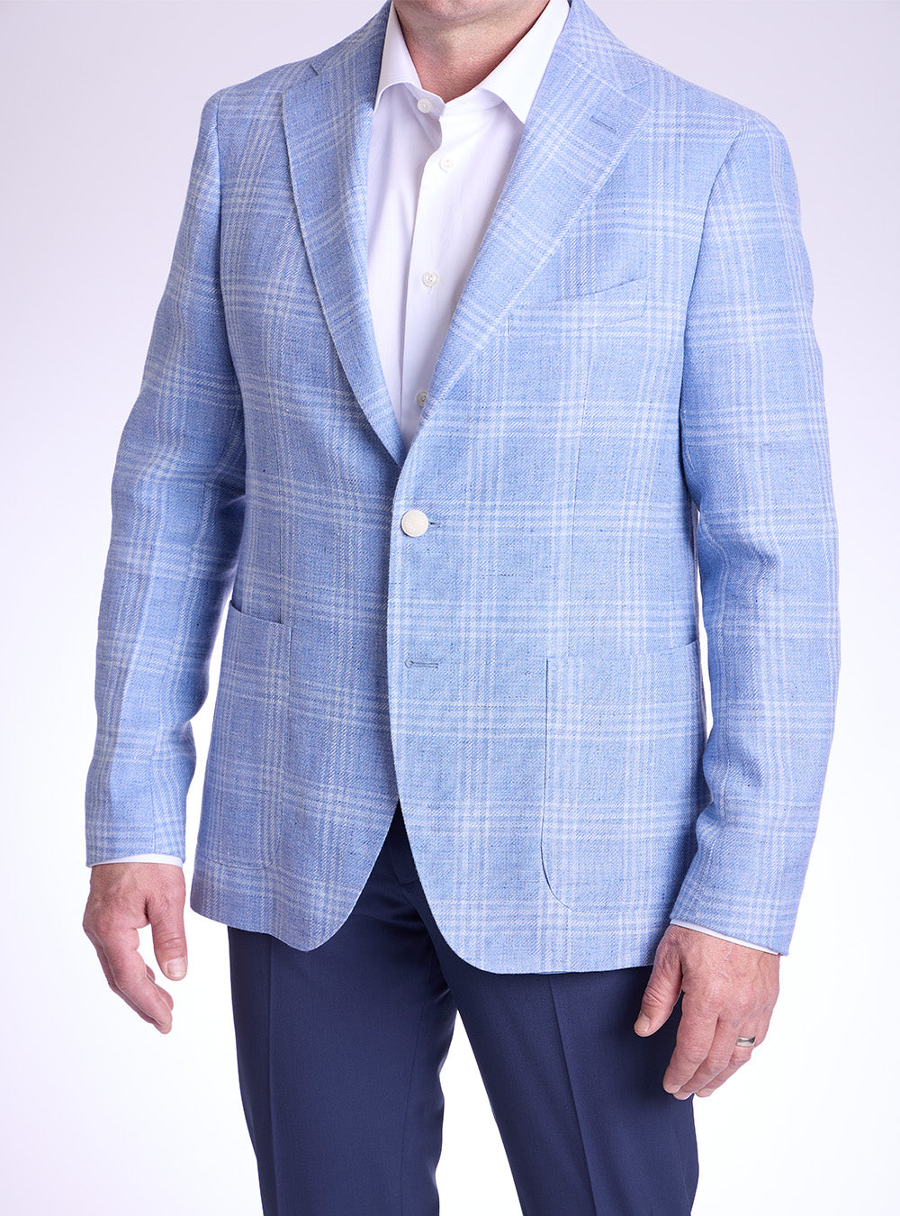 Tagliatore Blue & White Check Sport Jacket