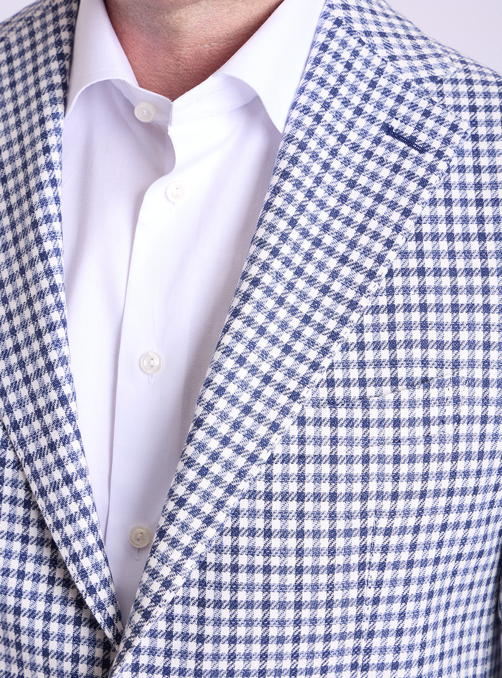 Tagliatore Blue & White Mini Check Sport Jacket