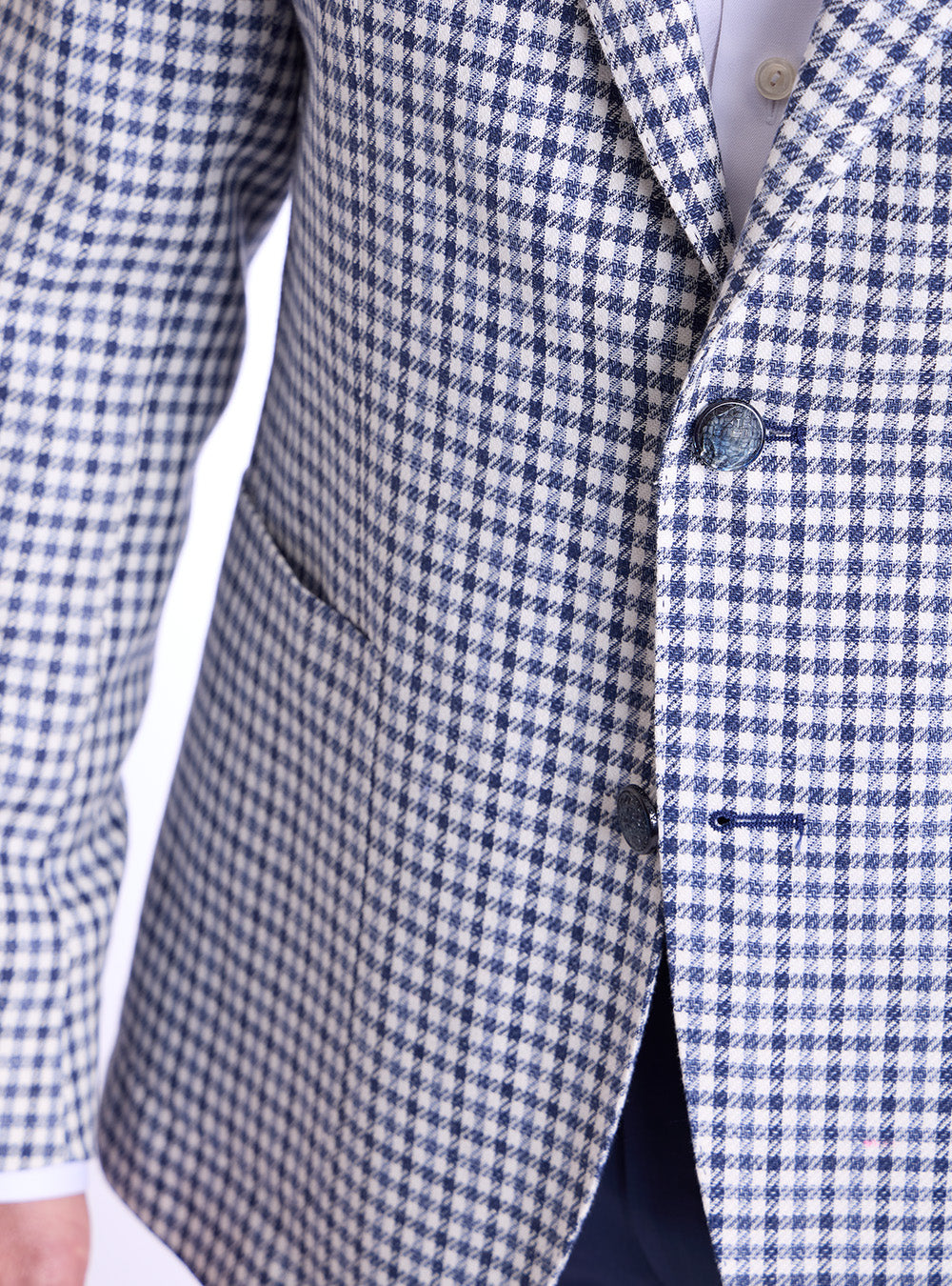Tagliatore Blue & White Mini Check Sport Jacket